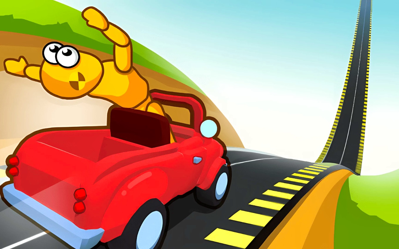 Downhill Car Ride Crash Test Pro